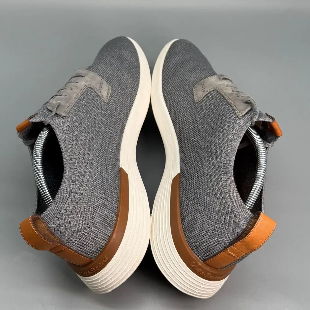 Wolf & Shepherd SwiftKnit Men's 11 Gray White Mesh Low Top Derby Sneakers Shoes - Picture 6 of 10